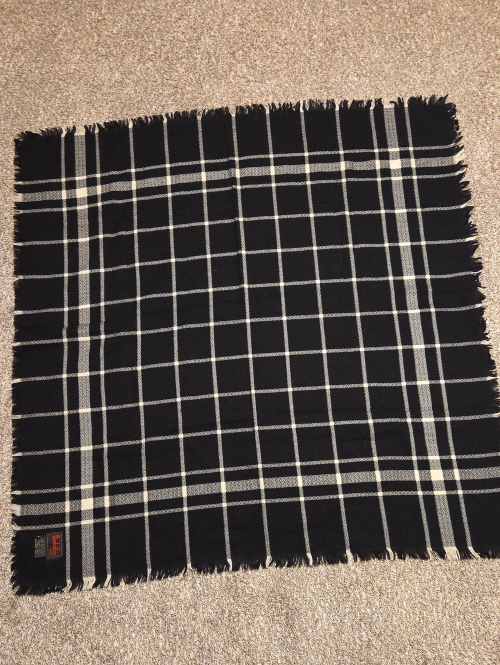 Vintage MANHATTAN MUFFLER Large "Cashmere Feel" Scarf